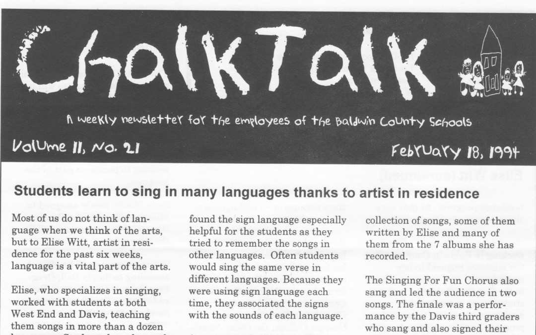 Chalk Talk | Sing in Many Languages