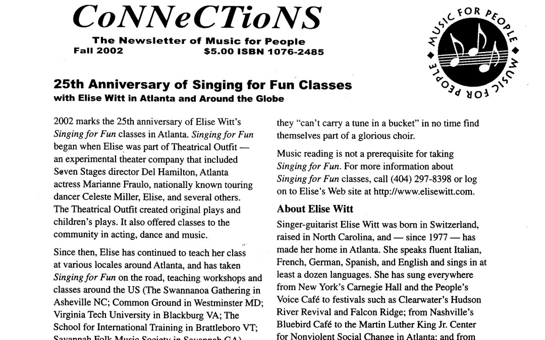 Connections | Singing for Fun Classes