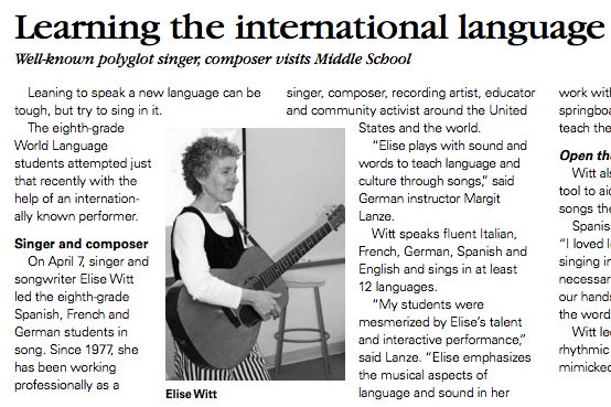 CARY ACADEMY | Learning the International Language of Song