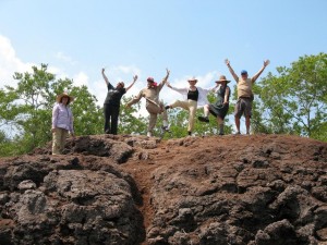 Ossabaw Island Singing Adventure 2011 group @Genesis Project sawdust pile