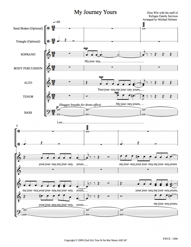 My Journey Yours SATB Sheet Music