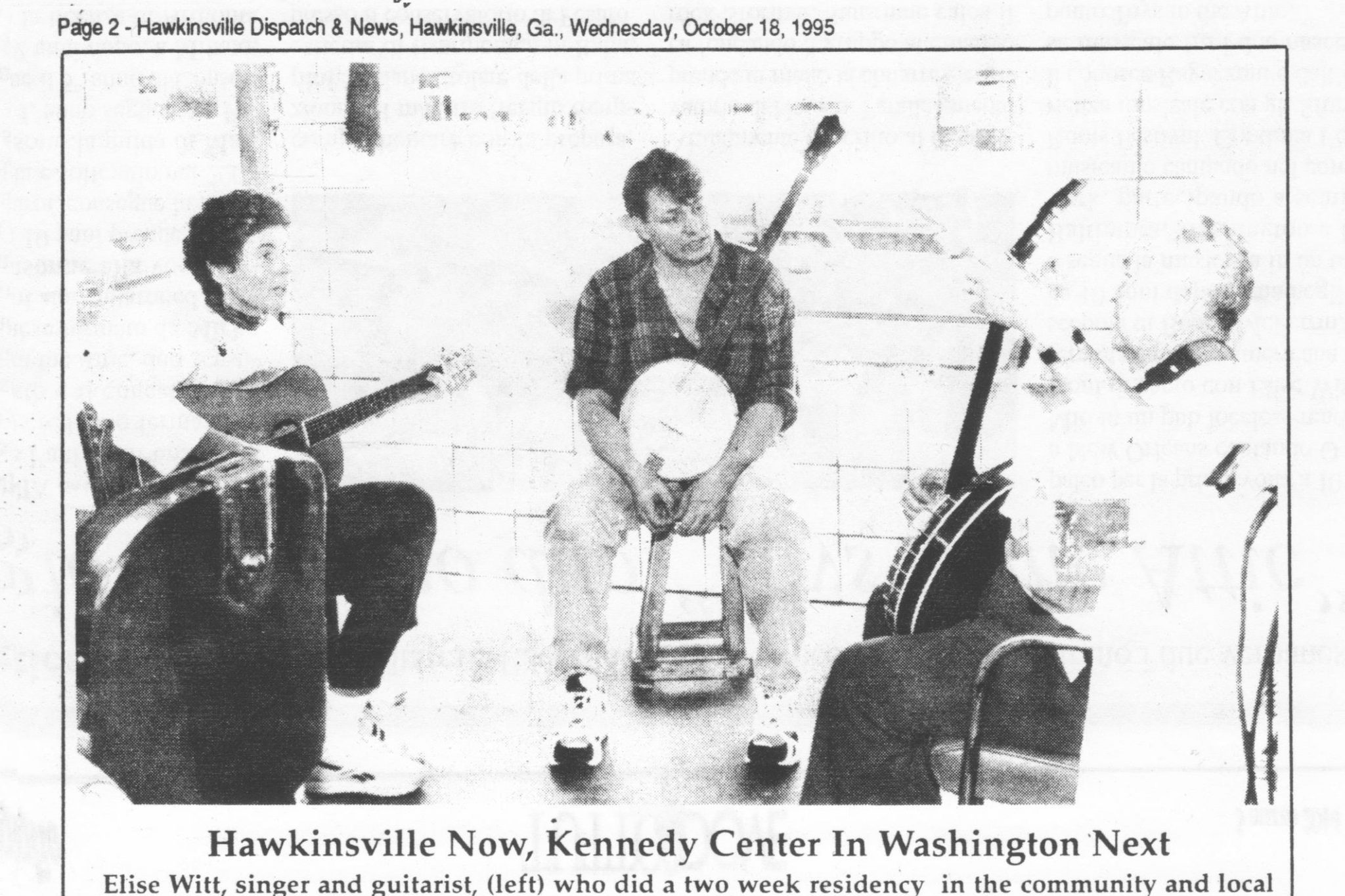 Hawkinsville Dispatch | Hawkinsville Now, Kennedy Center in Washington Next