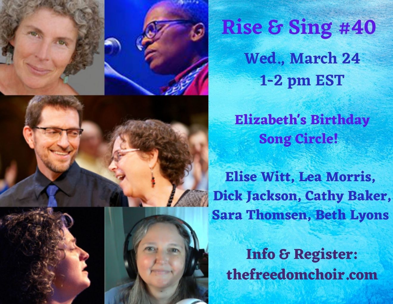 Rise & Sing Birthday 3.24.21 flyer